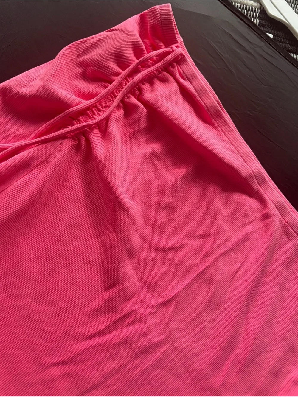 aerie Bright Pink Swim Skirt with Side Drawstring